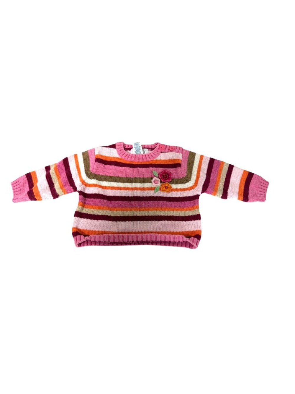 The Childrens Place Girls Infant Baby Size 3 6 months Pullover Striped Sweater P